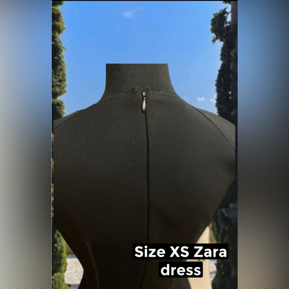 Zara size XS Chic Black Long-Sleeve Dress - Picture 6 of 16